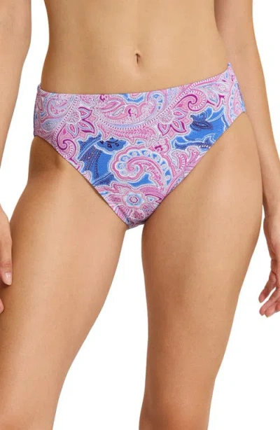 Tommy Bahama Island Cays High Waisted Bikini Bottom In Multi