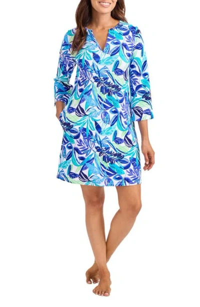 Tommy Bahama Island Cays Marina Cover-up Dress In Blue