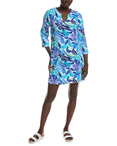 Tommy Bahama Island Cays Marina Sleeve Spa Tunic In Blue