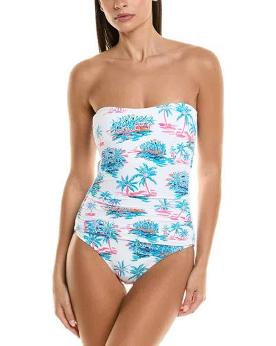 Tommy Bahama Island Cays Oasis One Piece Swimsuit In White
