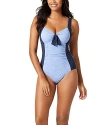 Tommy Bahama Island Cays One Piece Swimsuit In Blue Monda