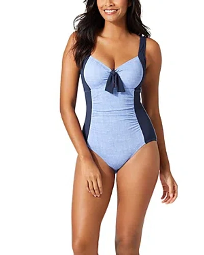 Tommy Bahama Island Cays One Piece Swimsuit In Blue Monda