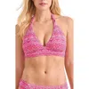 Tommy Bahama Island Cays Point Reversible Halter Bikini Top