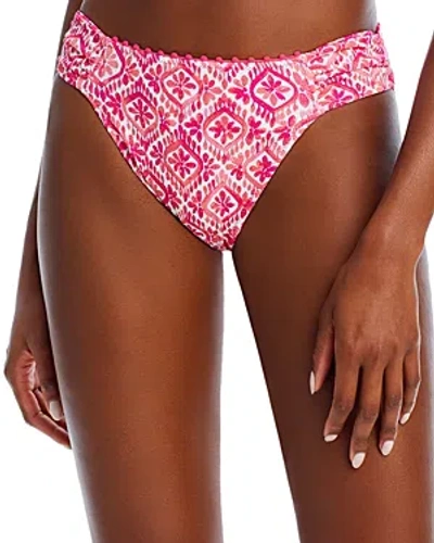 Tommy Bahama Island Cays Shell Reversible Bikini Bottom In Passion Pink