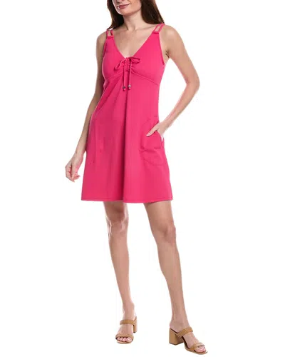 Tommy Bahama Island Cays V-neck Mini Dress In Pink