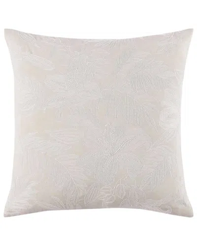 Tommy Bahama Island Estate Embroidered Floral Canvas Decorative Pillow