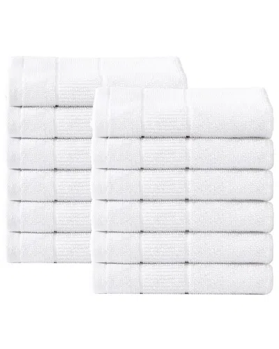 Tommy Bahama Island Retreat Cotton Terry 12pc Wash Towel Set In White