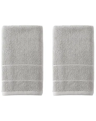 Tommy Bahama Island Retreat Cotton Terry 2pc Hand Towel Set In Grey