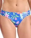Tommy Bahama Isola Vita Reversible Hipster Bikini Bottom In Palace Blue Rev