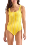 Tommy Bahama Isola Vita Reversible One-piece Swimsuit In Daffodil Daze Rev