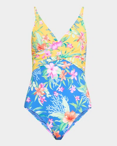 TOMMY BAHAMA ISOLA VITA TWIST-FRONT ONE-PIECE SWIMSUIT