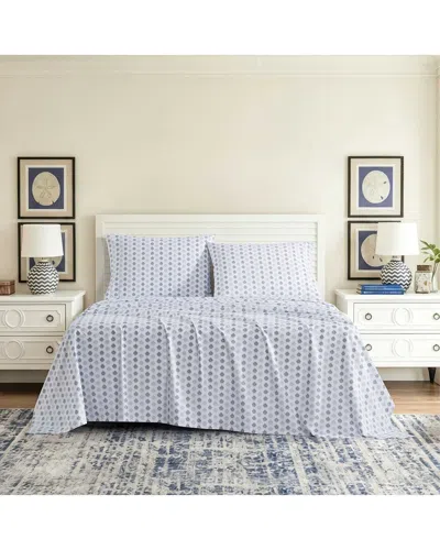 Tommy Bahama Jasmina Cotton Sheet Set In White