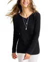 Tommy Bahama Jewel Bay Sequin V-neck Sweater In Black