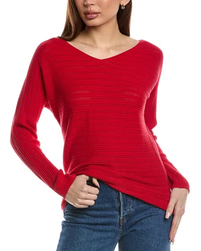 Tommy Bahama Jewel Bay Sequin V-neck Sweater In Red