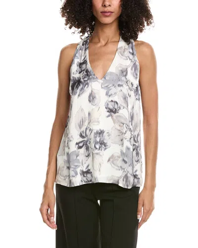 Tommy Bahama Jeweled Blooms Satin Halter Top In Neutral
