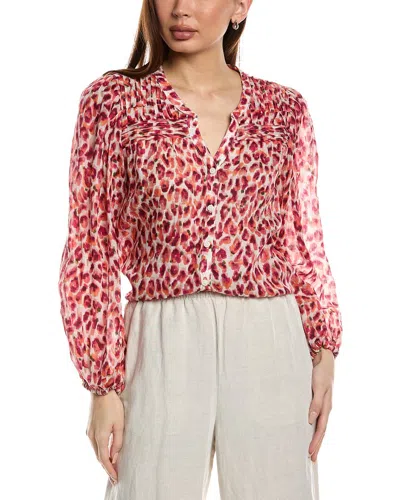 Tommy Bahama Jeweled Jaguar Pintuck Button-up Shirt In Bleached Sand