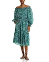 Tommy Bahama Jeweled Jaguar Midi Dress In Blue Atlas