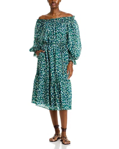 Tommy Bahama Jeweled Jaguar Midi Dress In Blue