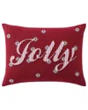 Tommy Bahama Jolly Stripe 100% Cotton Percale Decorative Pillow In Red