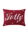 Tommy Bahama Jolly Stripe 100% Cotton Percale Decorative Pillow In Red