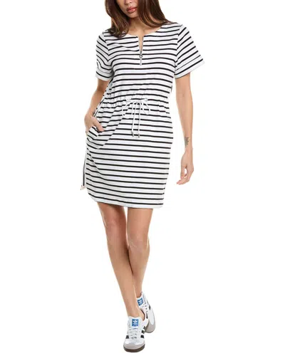 Tommy Bahama Jovanna Stripe Zip Front Mini Dress In White