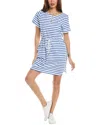 Tommy Bahama Jovanna Stripe Zip Front Mini Dress In Blue