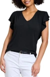 Tommy Bahama Kauai Flutter Sleeve T-shirt In Black