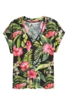 Tommy Bahama Grand Villa Talulla Silk Shirt In Black