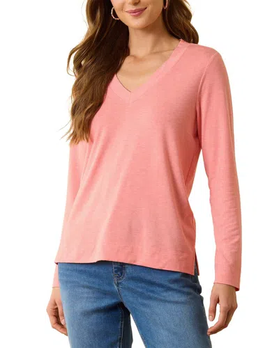 Tommy Bahama Kauai Jersey V-neck T-shirt In Orange