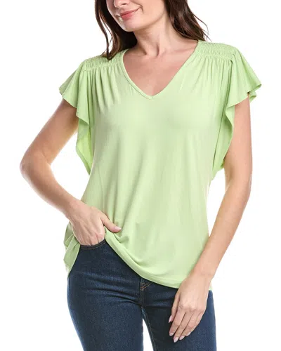 Tommy Bahama Kauai Smocked Flutter Top In Green