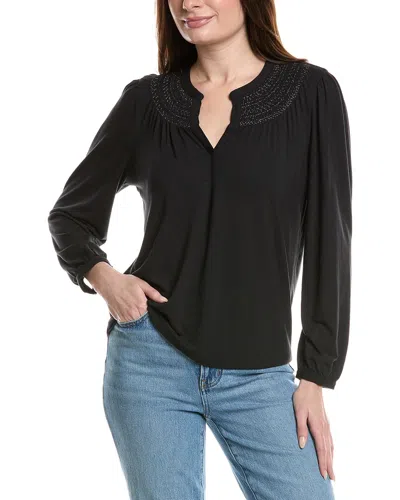 Tommy Bahama Kauai Smocked Top In Black
