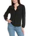 Tommy Bahama Kauai Smocked Top In Black