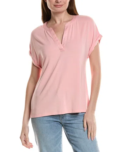 Tommy Bahama Kauai Split Neck T-shirt In Pink