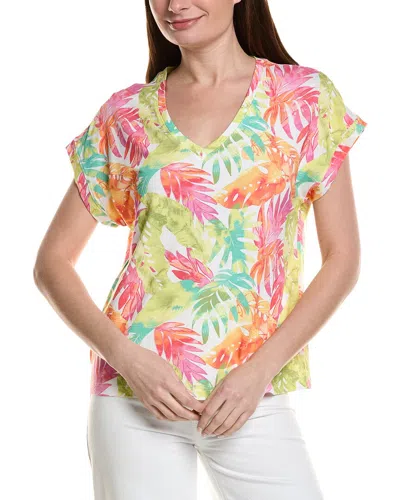 Tommy Bahama Kauai Tropicana Isles Linen-blend T-shirt In Multi