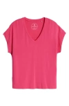 Tommy Bahama Kauai V-neck T-shirt In Bright Blush