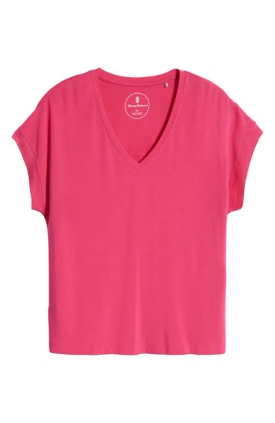 Tommy Bahama Kauai V-neck T-shirt In Bright Blush