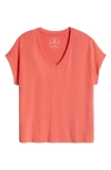 Tommy Bahama Kauai V-neck T-shirt In Melon Berry