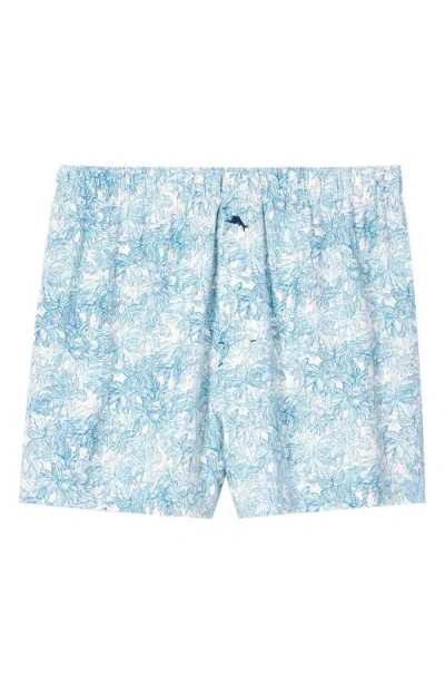 Tommy Bahama Knit Stretch Cotton Boxers In Blue