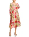 Tommy Bahama La Botanica Midi Shirt Dress In Golden Honey
