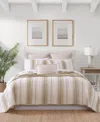 Tommy Bahama La Prisma Stripe Texture Cotton 3-pc. Quilt Set, Full/queen