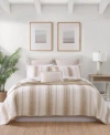 Tommy Bahama La Prisma Stripe Texture Cotton Quilt Set