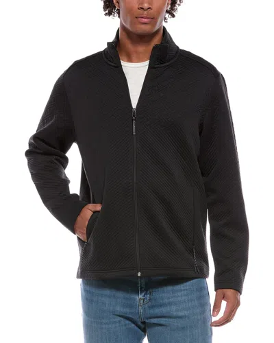 Tommy Bahama Lakeview Quilt Full Zip Jacket In Black