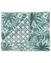 Tommy Bahama Lanikai Fronds Coco Flannel Reversible Throw Blanket