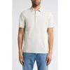 Tommy Bahama Laurito Beach Cotton & Linen Polo In Khaki Heather