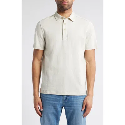 Tommy Bahama Laurito Beach Cotton & Linen Polo In Khaki Heather