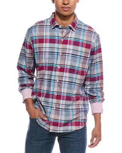 TOMMY BAHAMA TOMMY BAHAMA LAZLO CHEERS CHECK SILK-BLEND SHIRT