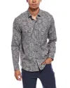 Tommy Bahama Lazlo Seaside Soiree Silk-blend Shirt In Gray