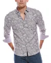 Tommy Bahama Lazlo Seaside Soiree Silk-blend Shirt In Gray