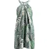 Tommy Bahama Silk Leaf Of Luxury Halter Mini Dress In Coconut