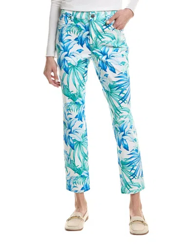 Tommy Bahama Legendary Leaves High-rise Ankle Pant In White